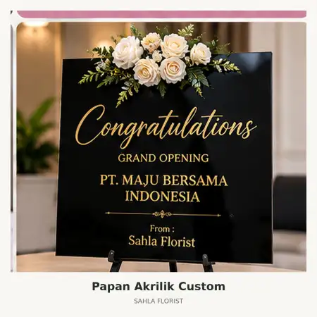 Papan Bunga Akrilik Langensari